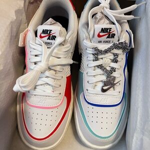 Nike Air Force 1 Shadow - Red and Blue